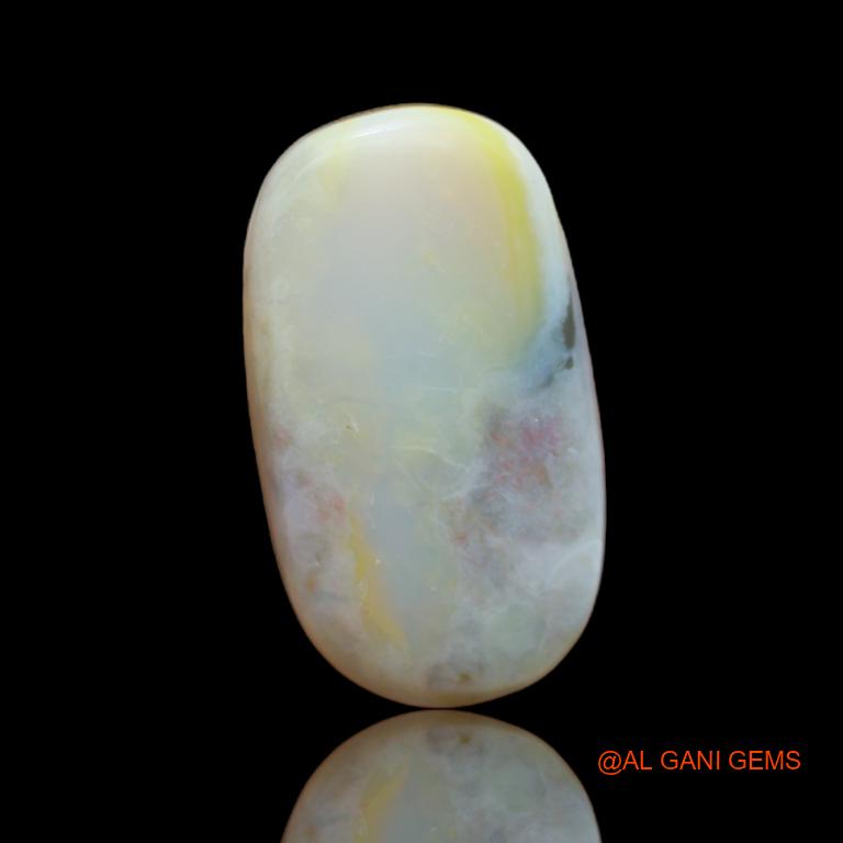 Natural Fire Opal Gemstone 10.35 Cts Loose Oval Cabochon From Australia 21x12x5 mm A-27