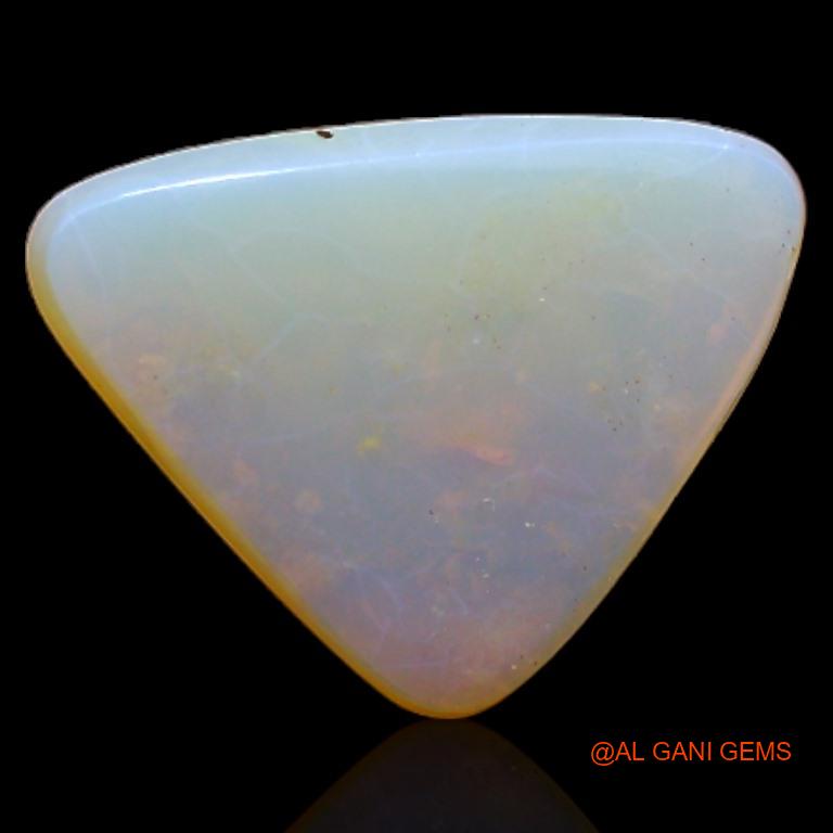 2.40 Cts Natural Australian Fire Opal Trillion Cabochon Loose Gemstone For Jewelry 13x10x2 mm A-282