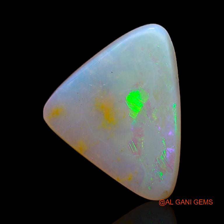 2.40 Cts Natural Australian Fire Opal Trillion Cabochon Loose Gemstone For Jewelry 13x10x2 mm A-282