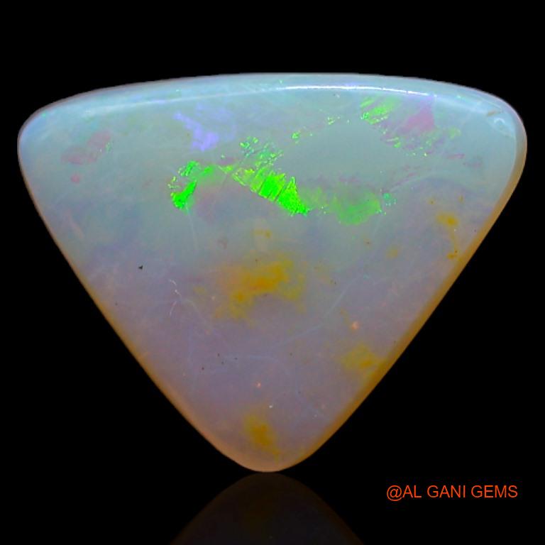 2.40 Cts Natural Australian Fire Opal Trillion Cabochon Loose Gemstone For Jewelry 13x10x2 mm A-282