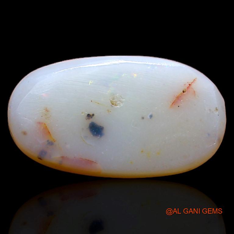 3.75 Cts Unheated Australian Fire Opal Loose Gemstone Oval Cabochon Natural 10x9x3 mm A-288