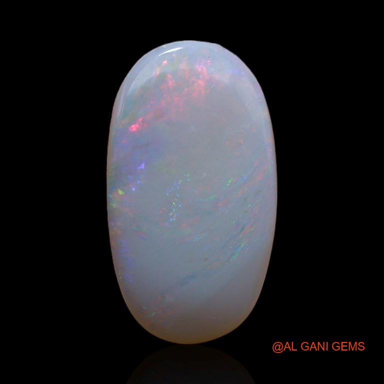 3.75 Cts Unheated Australian Fire Opal Loose Gemstone Oval Cabochon Natural 10x9x3 mm A-288