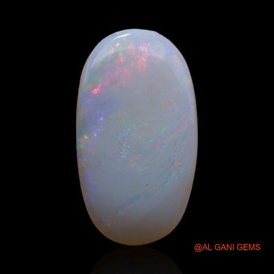 3.75 Cts Unheated Australian Fire Opal Loose Gemstone Oval Cabochon Natural 10x9x3 mm A-288