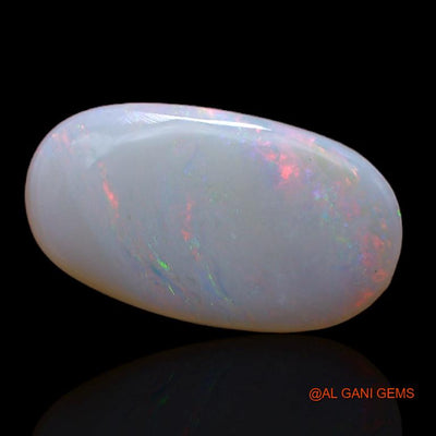 3.75 Cts Unheated Australian Fire Opal Loose Gemstone Oval Cabochon Natural 10x9x3 mm A-288