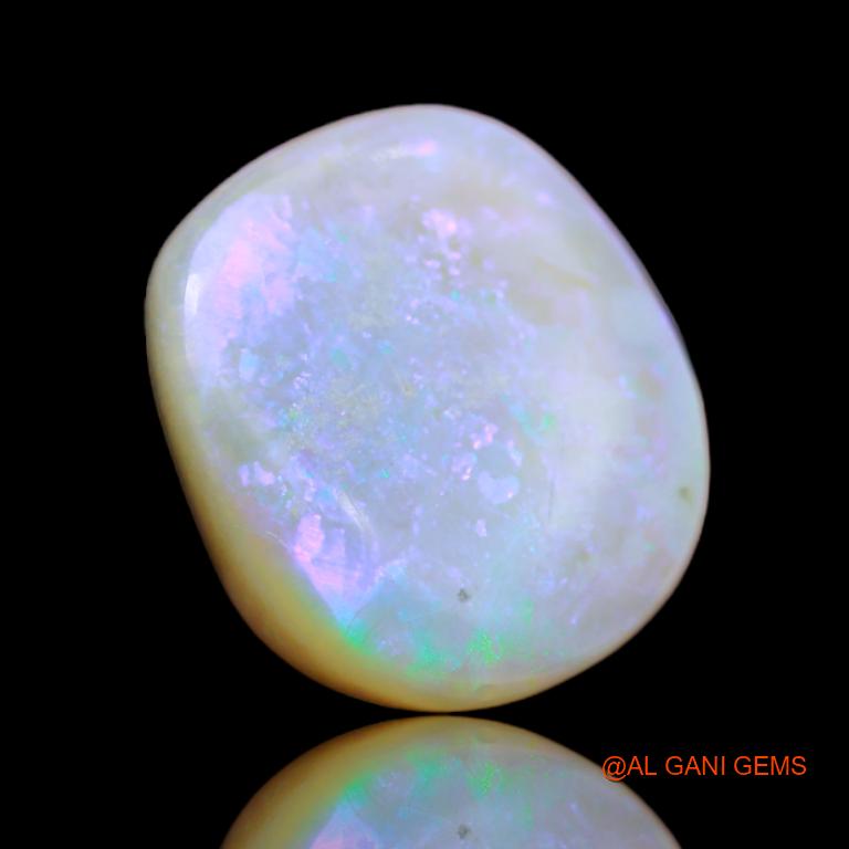 Natural Untreated Fire Opal Loose Gemstone Oval Cabochon From Australia 8.90 Cts 16x15x4 mm A-28