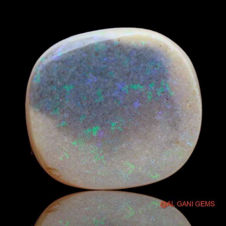 Natural Untreated Fire Opal Loose Gemstone Oval Cabochon From Australia 8.90 Cts 16x15x4 mm A-28