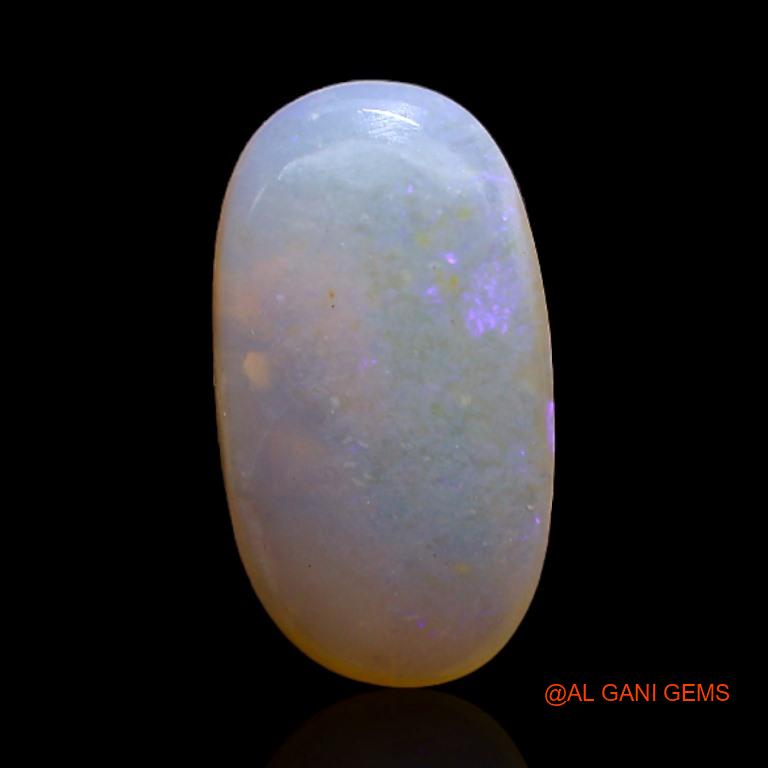 Natural Fire Opal Gemstone 2.90 Cts Loose Oval Cabochon From Australia 15x8x3 mm A-293