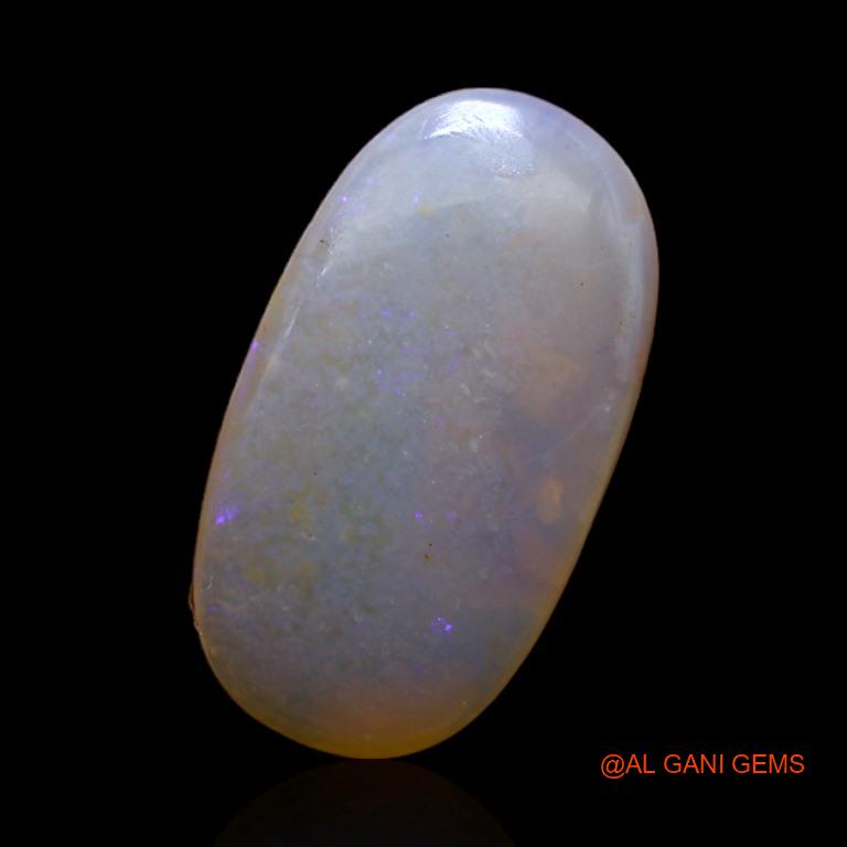 Natural Fire Opal Gemstone 2.90 Cts Loose Oval Cabochon From Australia 15x8x3 mm A-293