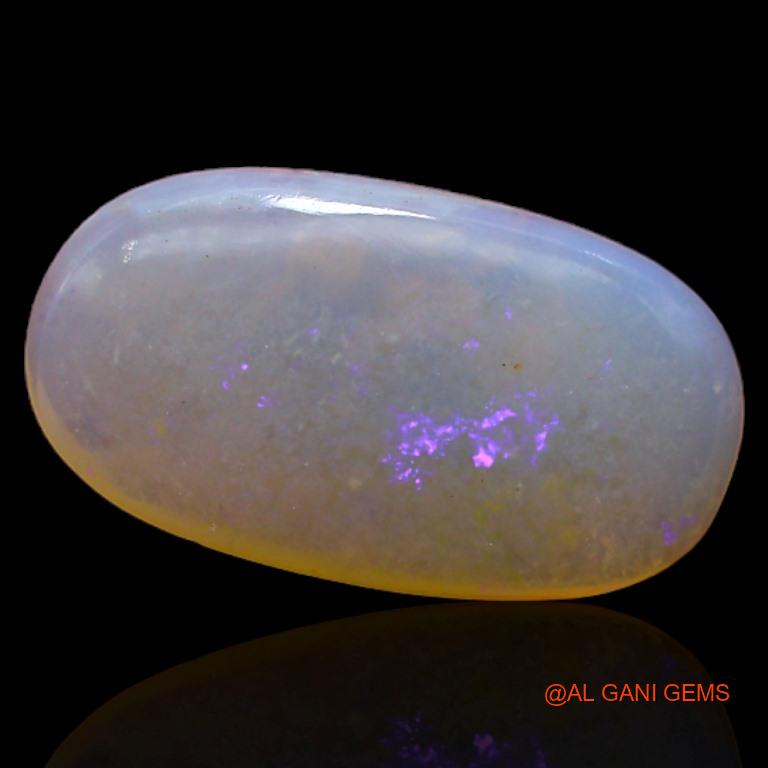 Natural Fire Opal Gemstone 2.90 Cts Loose Oval Cabochon From Australia 15x8x3 mm A-293