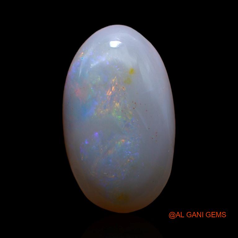 3.15 Cts Natural Australian Fire Opal Loose Gemstone Oval Cabochon 15x9x3 mm A-296