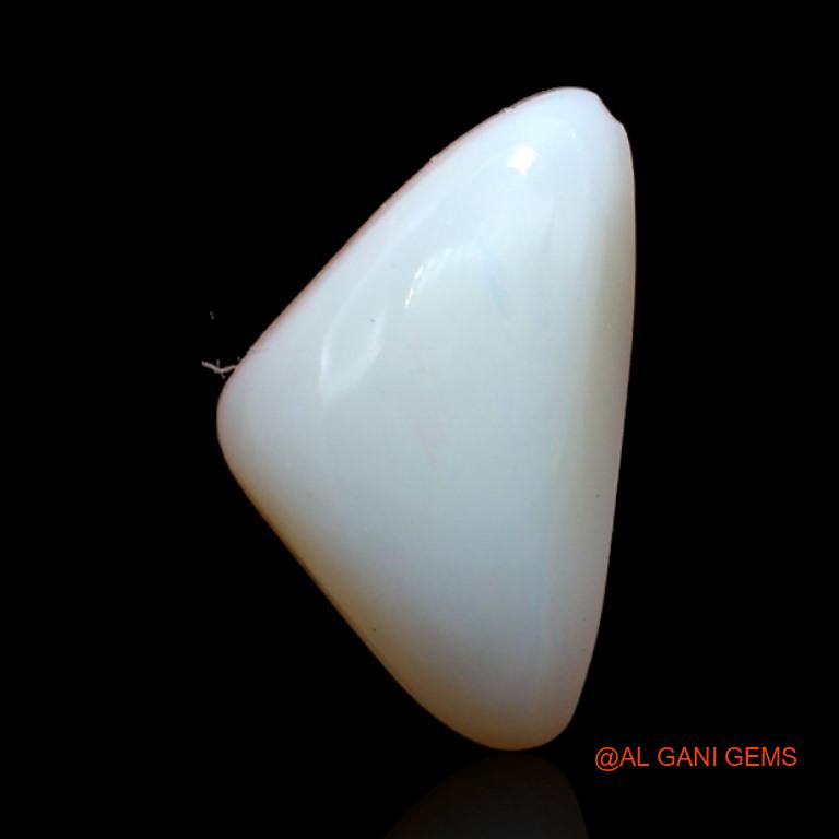 3.65 Cts Natural Australian Fire Opal Loose Gemstone Trillion Cabochon 15x9x4 mm A-297