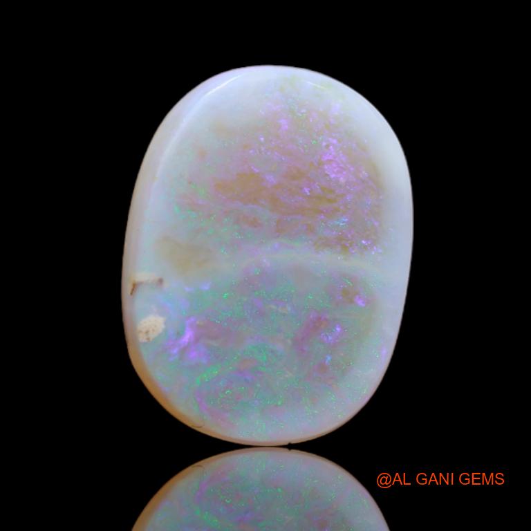 7.95 Cts Natural Australian Fire Opal Loose Gemstone Oval Cabochon 17x13x4 mm A-29