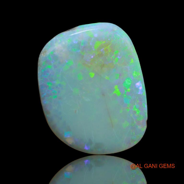 9.80 Cts Natural Australian Fire Opal Loose Gemstone Fancy Cabochon 19x15x4 mm A-2