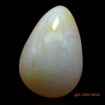 3.65 Cts Natural Australian Fire Opal Loose Gemstone Pear Cabochon 13x9x5 mm A-300