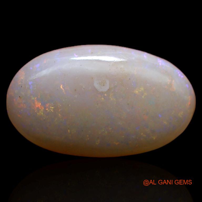 4.25 Cts Unheated Australian Fire Opal Loose Gemstone Oval Cabochon Natural 15x9x4 mm A-301