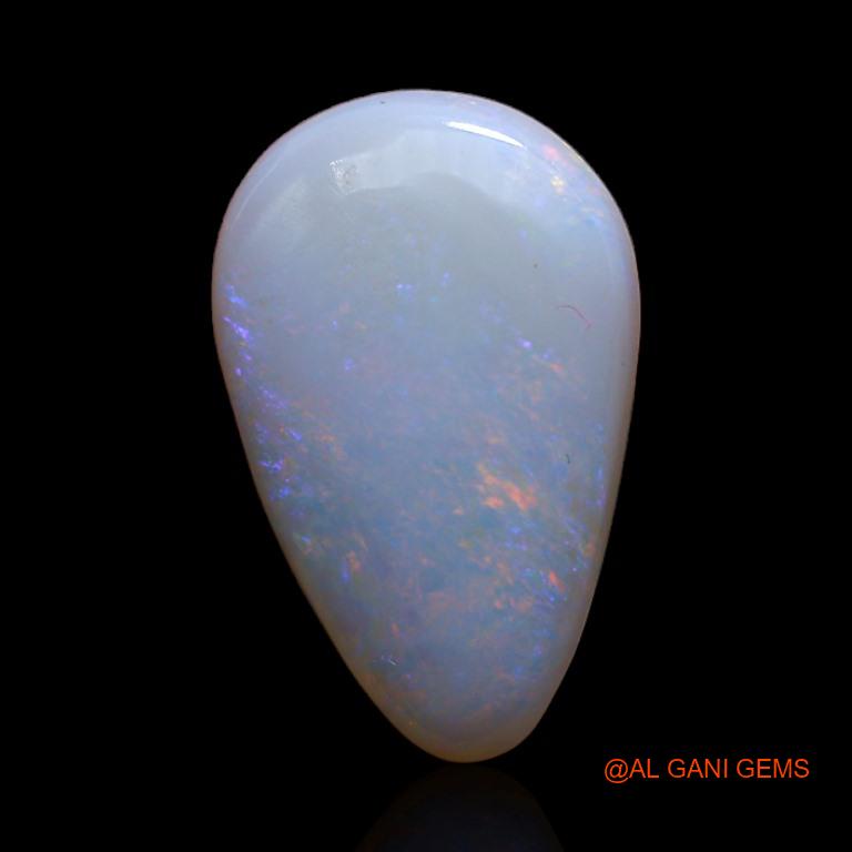 2.55 Cts Natural Australian Fire Opal Loose Gemstone Pear Cabochon 15x9x2 mm A-303