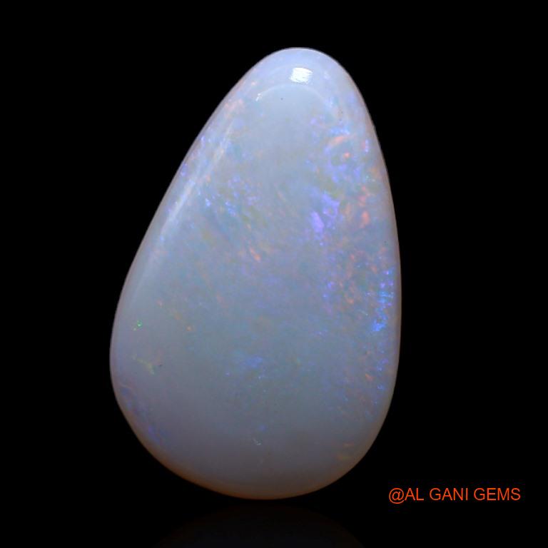 2.55 Cts Natural Australian Fire Opal Loose Gemstone Pear Cabochon 15x9x2 mm A-303
