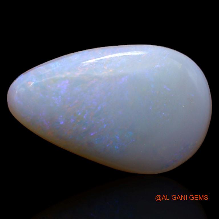 2.55 Cts Natural Australian Fire Opal Loose Gemstone Pear Cabochon 15x9x2 mm A-303