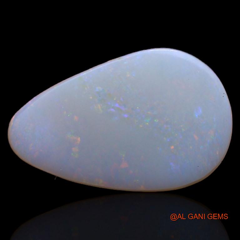 2.55 Cts Natural Australian Fire Opal Loose Gemstone Pear Cabochon 15x9x2 mm A-303