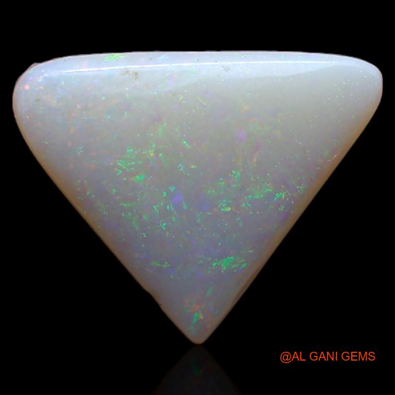 Natural Untreated Fire Opal Loose Gemstone Trillion Cabochon From Australia 1.90 Cts 13x11x2 mm A-304