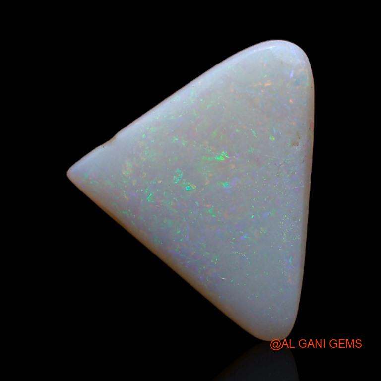 Natural Untreated Fire Opal Loose Gemstone Trillion Cabochon From Australia 1.90 Cts 13x11x2 mm A-304