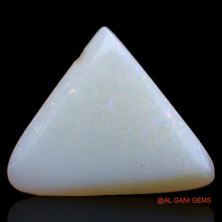 Natural Untreated Fire Opal Loose Gemstone Trillion Cabochon From Australia 1.90 Cts 13x11x2 mm A-304