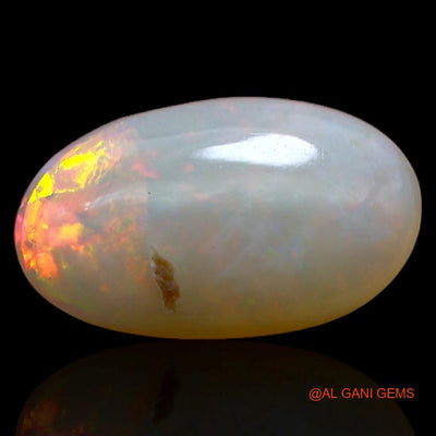 2.85 Cts Natural Australian Fire Opal Oval Cabochon Loose Gemstone For Jewelry 13x8x4 mm A-306