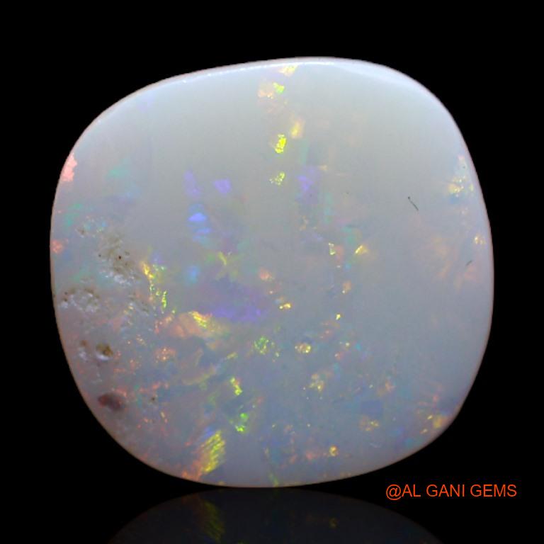 1.60 Cts Unheated Australian Fire Opal Loose Gemstone Fancy Cabochon Natural 10x10x1 mm A-307