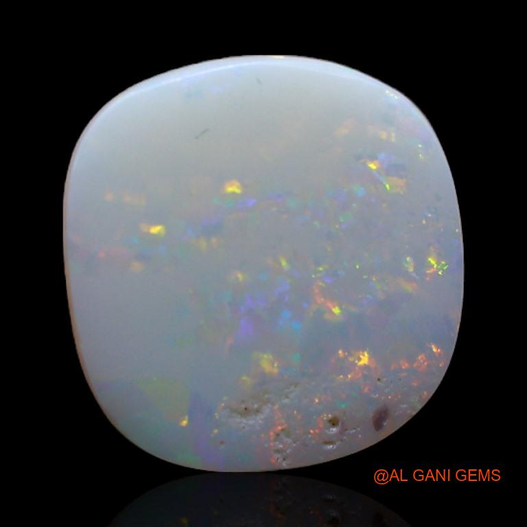 1.60 Cts Unheated Australian Fire Opal Loose Gemstone Fancy Cabochon Natural 10x10x1 mm A-307