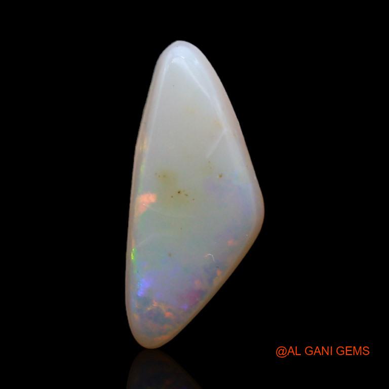 1.60 Cts Natural Australian Fire Opal Loose Gemstone Trillion Cabochon 14x6x3 mm A-308