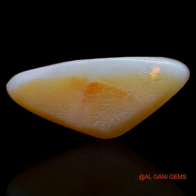 1.60 Cts Natural Australian Fire Opal Loose Gemstone Trillion Cabochon 14x6x3 mm A-308