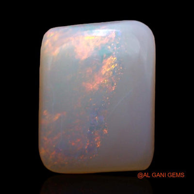 Natural Fire Opal Gemstone 1.95 Cts Loose Square Cabochon From Australia 10x7x3 mm A-309