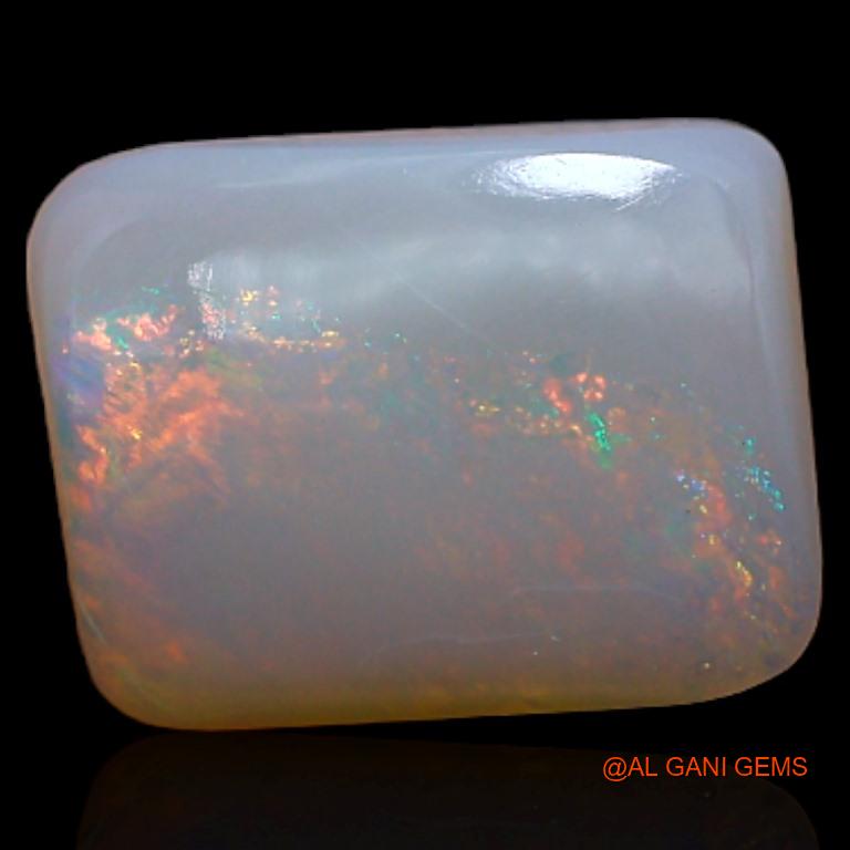 Natural Fire Opal Gemstone 1.95 Cts Loose Square Cabochon From Australia 10x7x3 mm A-309