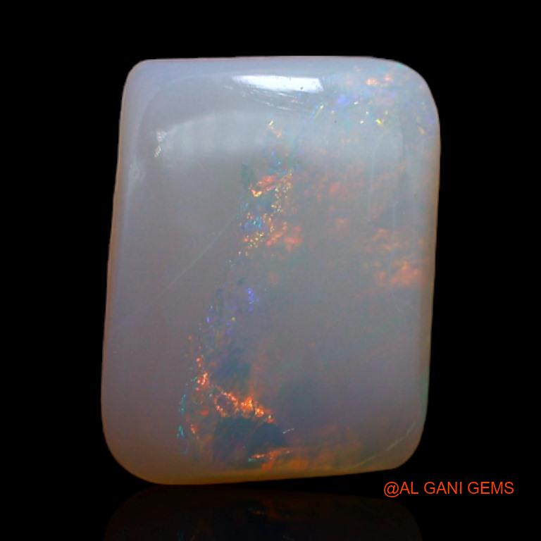 Natural Fire Opal Gemstone 1.95 Cts Loose Square Cabochon From Australia 10x7x3 mm A-309
