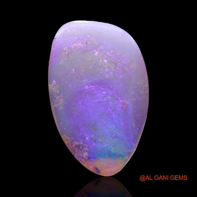 Natural Untreated White Opal Loose Gemstone Fancy Cabochon From Australia 2.75 Cts 18x11x2 mm A-312