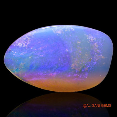 Natural Untreated White Opal Loose Gemstone Fancy Cabochon From Australia 2.75 Cts 18x11x2 mm A-312