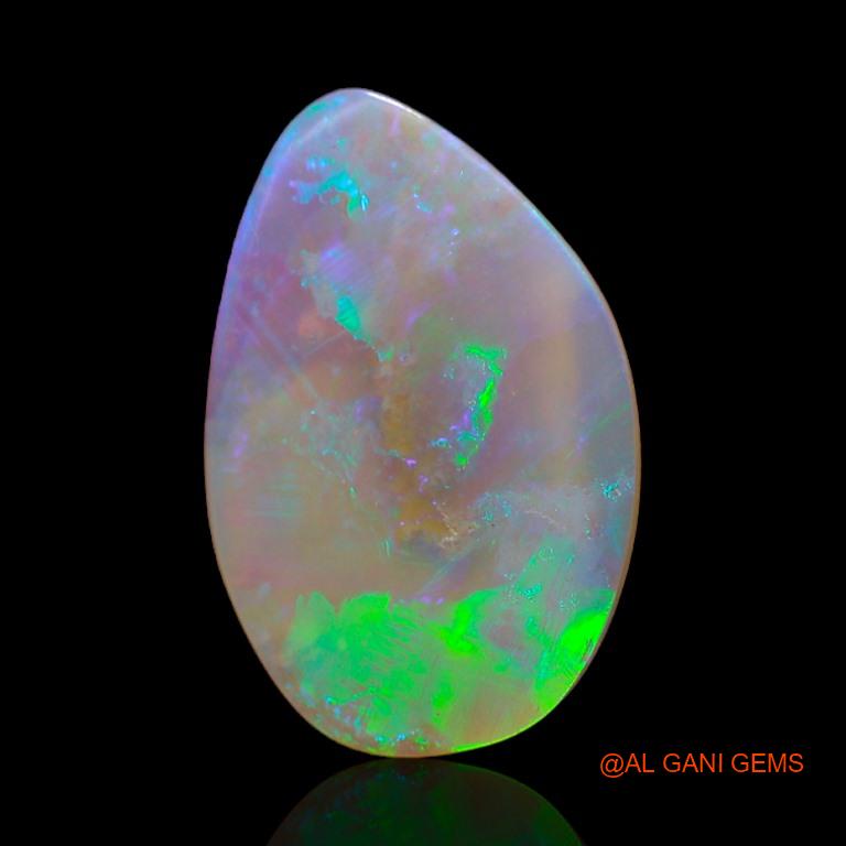 3.20 Cts Natural Australian Fire Opal Loose Gemstone Fancy Cabochon 17x11x2 mm A-313