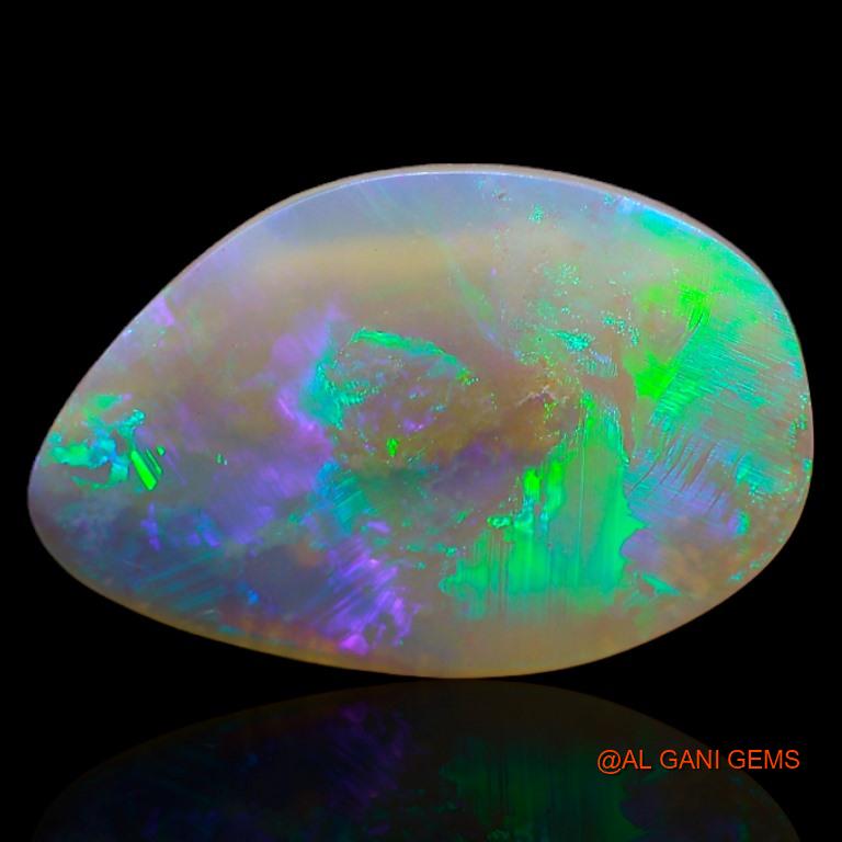3.20 Cts Natural Australian Fire Opal Loose Gemstone Fancy Cabochon 17x11x2 mm A-313