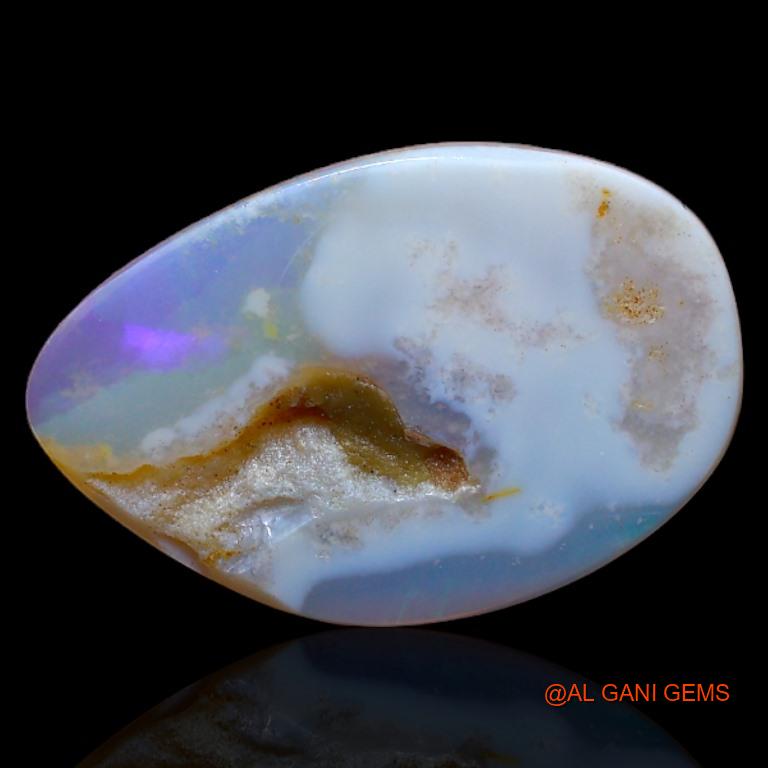 3.20 Cts Natural Australian Fire Opal Loose Gemstone Fancy Cabochon 17x11x2 mm A-313