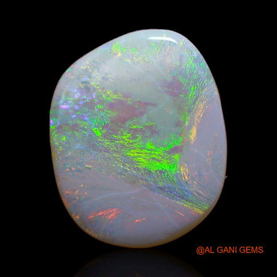 3.15 Cts Unheated Australian Fire Opal Loose Gemstone Fancy Cabochon Natural 14x12x2 mm A-314