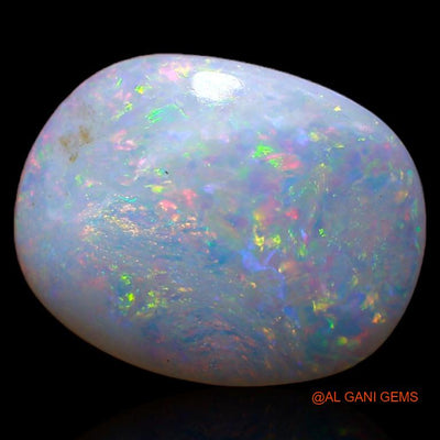4.40 Cts Unheated Australian Fire Opal Loose Gemstone Oval Cabochon Natural 15x12x3 mm A-317