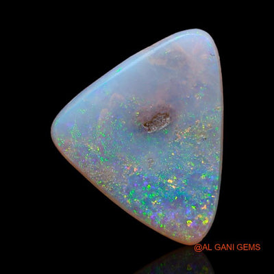 2.70 Cts Natural Australian Fire Opal Loose Gemstone Trillion Cabochon 14x12x1 mm A-318