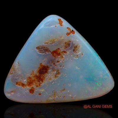 2.70 Cts Natural Australian Fire Opal Loose Gemstone Trillion Cabochon 14x12x1 mm A-318