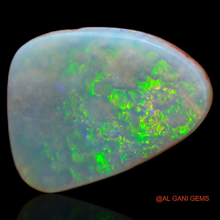 3.80 Cts Unheated Australian Fire Opal Loose Gemstone Fancy Cabochon Natural 15x10x3 mm A-319