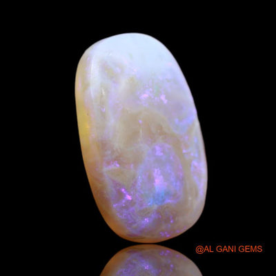 Natural Untreated Fire Opal Loose Gemstone Oval Cabochon From Australia 8.85 Cts 19x12x4 mm A-31