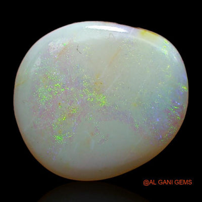 Natural Fire Opal Gemstone 3.55 Cts Loose Fancy Cabochon From Australia 13x12x2 mm A-321