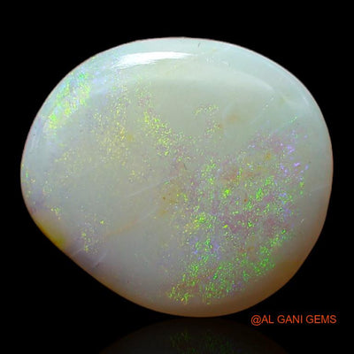 Natural Fire Opal Gemstone 3.55 Cts Loose Fancy Cabochon From Australia 13x12x2 mm A-321