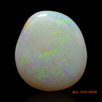 Natural Fire Opal Gemstone 3.55 Cts Loose Fancy Cabochon From Australia 13x12x2 mm A-321