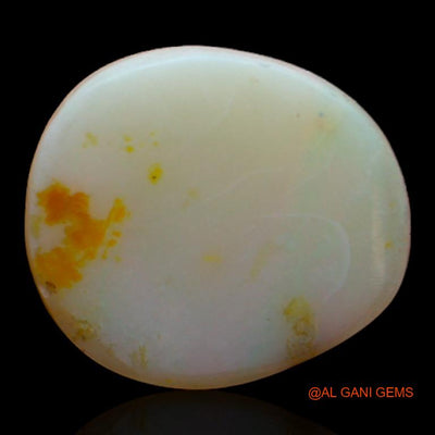Natural Fire Opal Gemstone 3.55 Cts Loose Fancy Cabochon From Australia 13x12x2 mm A-321