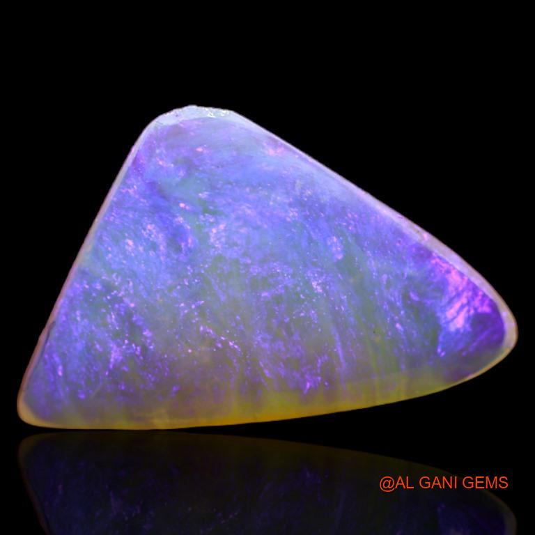 Natural Untreated Fire Opal Loose Gemstone Trillion Cabochon From Australia 2.55 Cts 16x10x3 mm A-322